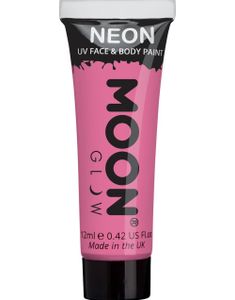 Rosa Pastel Neon UV/Blacklight Ansigts- og Kropsmaling 12 ml