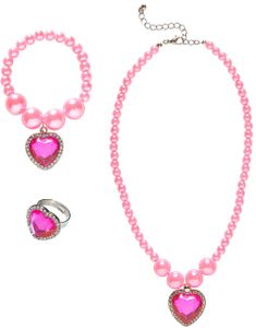 Rosa Smykkesæt til Børn 3 Dele