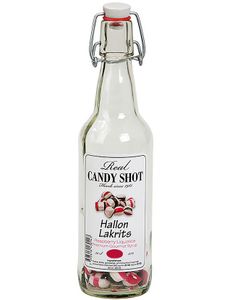 Hindbær og Lakrids - Real Candy Shot i Patentflaske