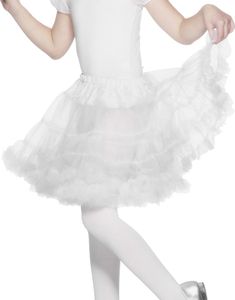 Hvidt Underskørt til Børn 4-13 ÅR