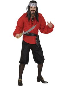 Pirat Knickers i Sort Fløjl - STR M/L