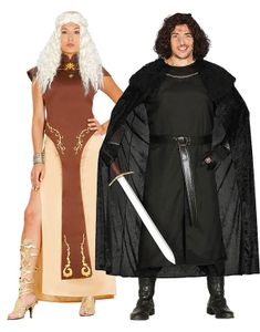 Parkostume - Game of Thrones inspirerede Daenerys Targaryen & Jon Snow Kostumer