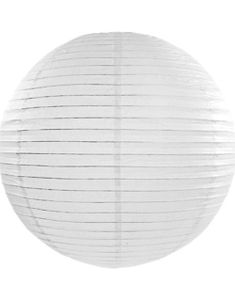 HVID Papirlanterne / Papirlygte 45 cm