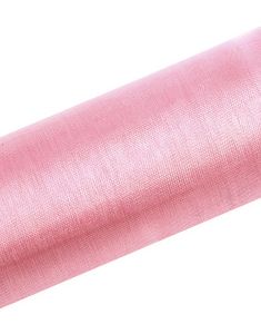 Lyserød Gennemsigtig Organzaløber 16 cm x 9 meter