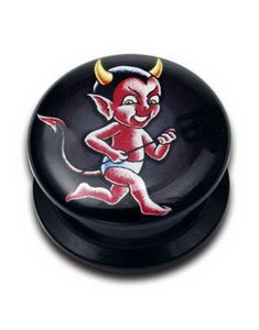 Devil - Sort Piercing Plug