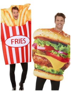 Parkostume - Hamburger og Pommes Frites Kostume