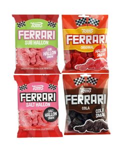 Taste Them All - Toms Ferrari - Fire Smagsvarianter - Pakketilbud