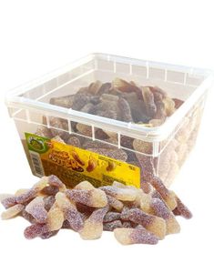 1,8 kg Lutti Sure Fødder - Æske med Fizzy Vingummifødder med Colasmag - Hel Kasse