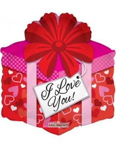 I Love You - Gaveformet Folieballon 46 cm